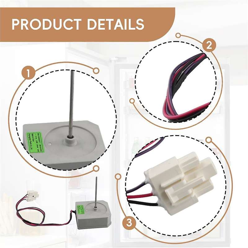 for Double Door Refrigerator Motor 4681jb1029a 4681jb1029b Dc13v 3.20w Cooling Fan Motor Cooling Fa