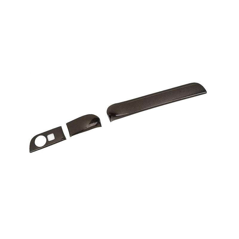for Durango 2011-2020 Abs Carbon Fiber Dashboard Panel Cover & Headlight Switch Button Panel Trim -