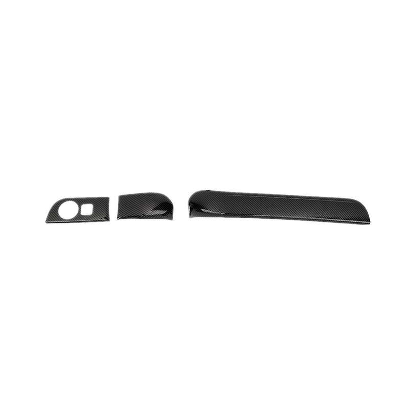 for Durango 2011-2020 Abs Carbon Fiber Dashboard Panel Cover & Headlight Switch Button Panel Trim -