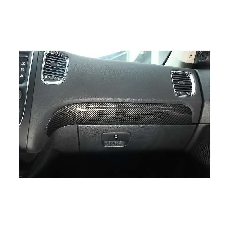 for Durango 2011-2020 Abs Carbon Fiber Dashboard Panel Cover & Headlight Switch Button Panel Trim -