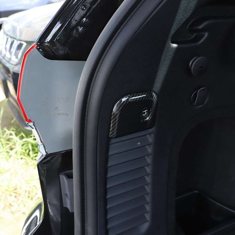 for Durango 2011-2021 Interior Accessories Rear Door Electric Switch Button Cover Trim, Carbon Fiber