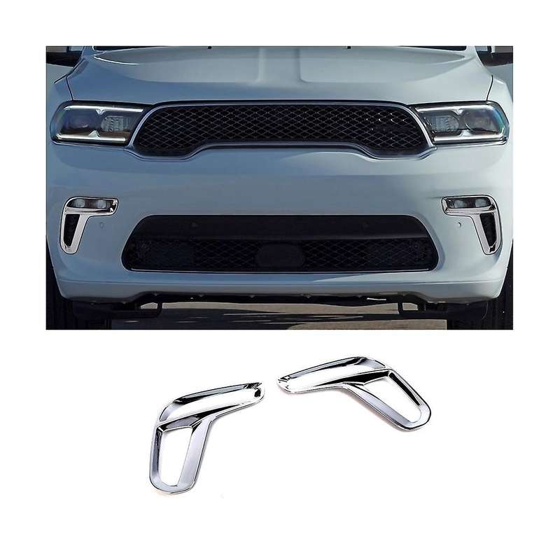 for Durango 2015-2023 Car Front Fog Light Lamp Cover Trim Decoration Accessories