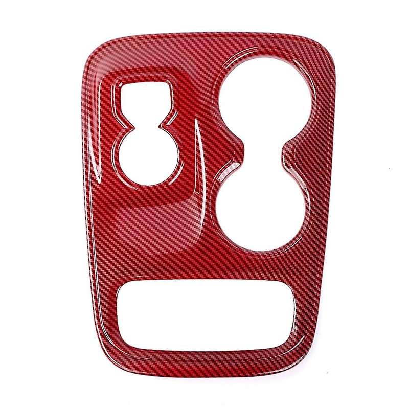 for Durango 2014-2017 Central Control Gear Shift Panel Cover Trim Sticker Accessories - Abs Red Car