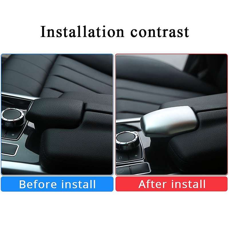 for E Class 2012-2015 2012-2017 Aluminum Alloy Car Interior Center Armrest Box Frame Cover Trim