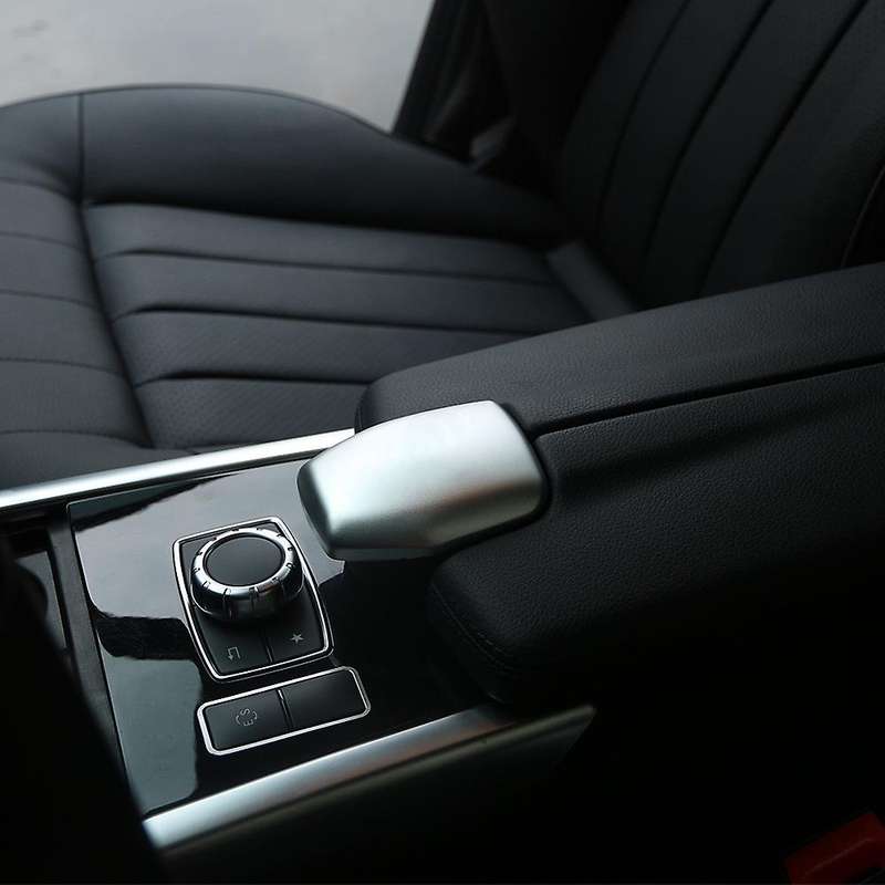for E Class 2012-2015 2012-2017 Aluminum Alloy Car Interior Center Armrest Box Frame Cover Trim