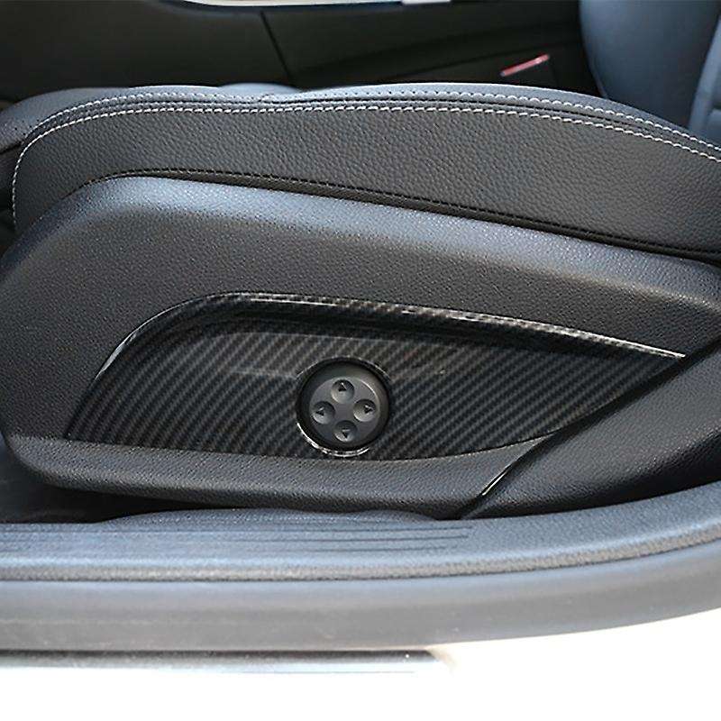 for E C GLC GLS Class W212 W205 Carbon Fiber 4Pcs Car Interior Seat Adjust Panel Switch Button Cover