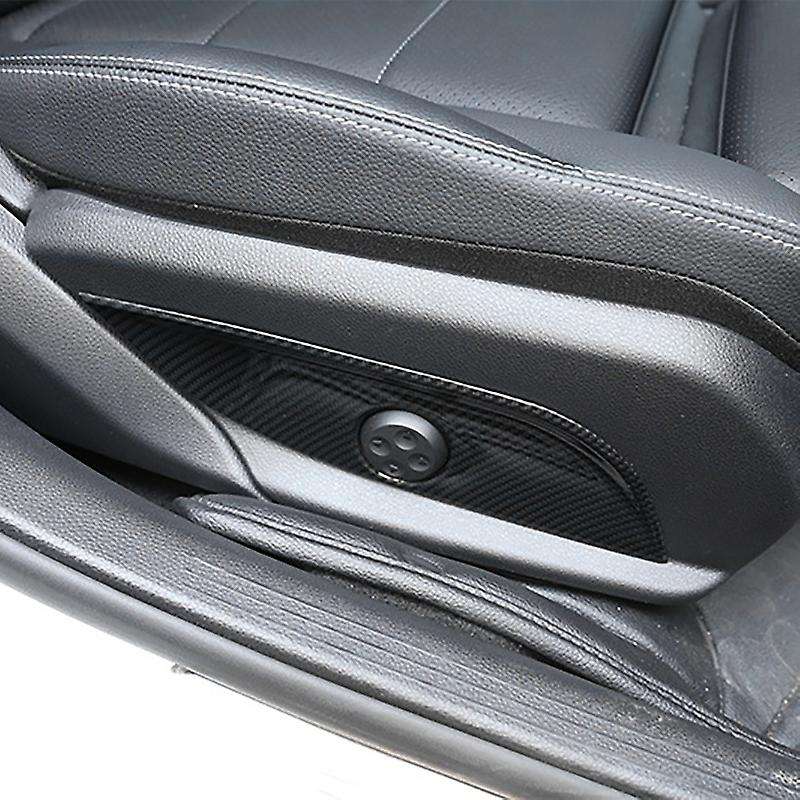 for E C GLC GLS Class W212 W205 Carbon Fiber 4Pcs Car Interior Seat Adjust Panel Switch Button Cover