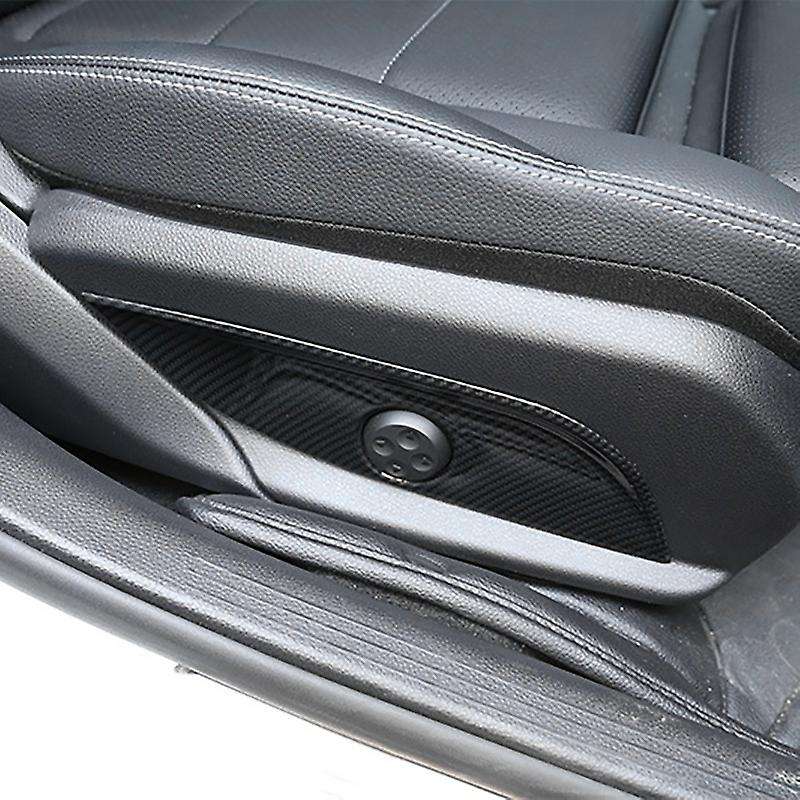 for E C GLC GLS Class W212 W205 Carbon Fiber 2Pcs Car Interior Seat Adjust Panel Cover