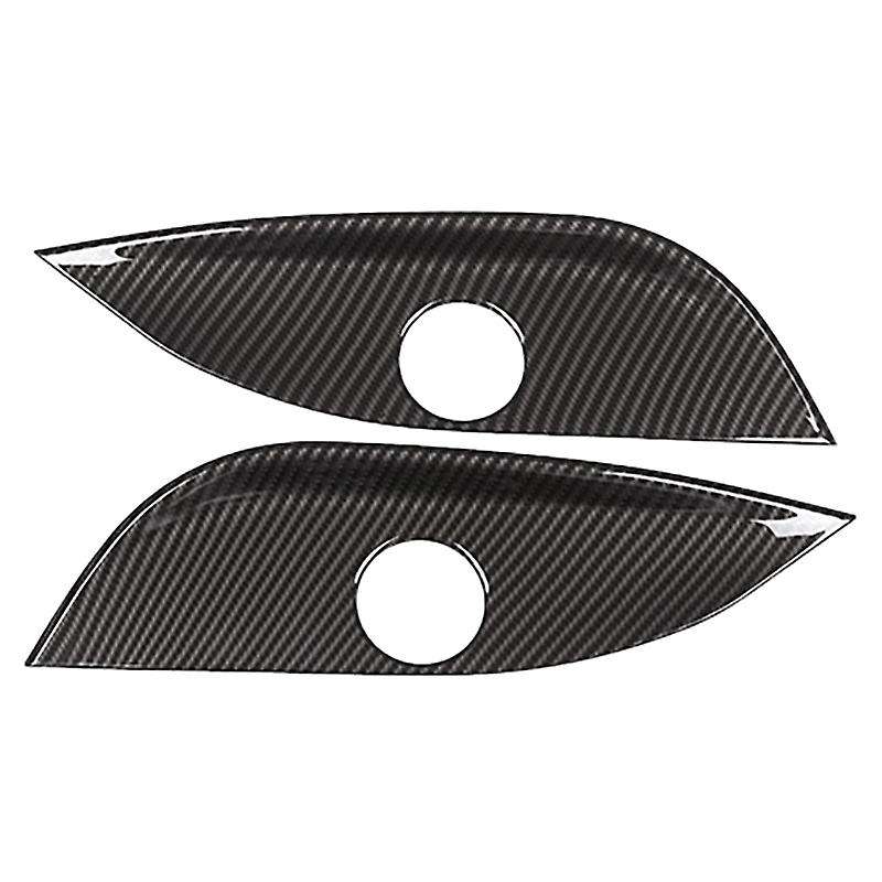 for E C GLC GLS Class W212 W205 Carbon Fiber 2Pcs Car Interior Seat Adjust Panel Cover