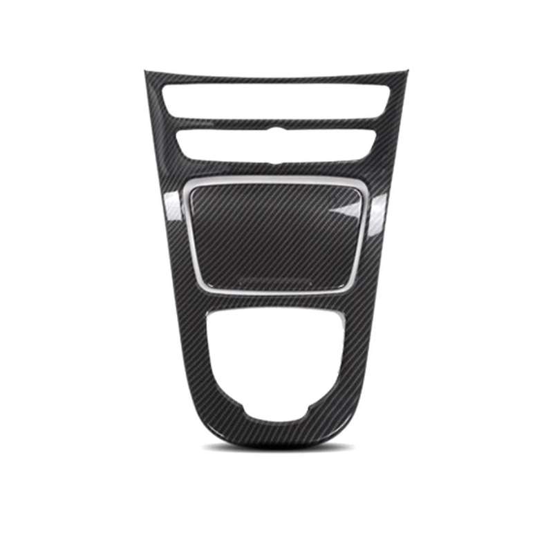 for E Class E200l E300l 16-20 Car Center Console Cup Holder Gear Panel Frame Cover Inner Trim Sticke