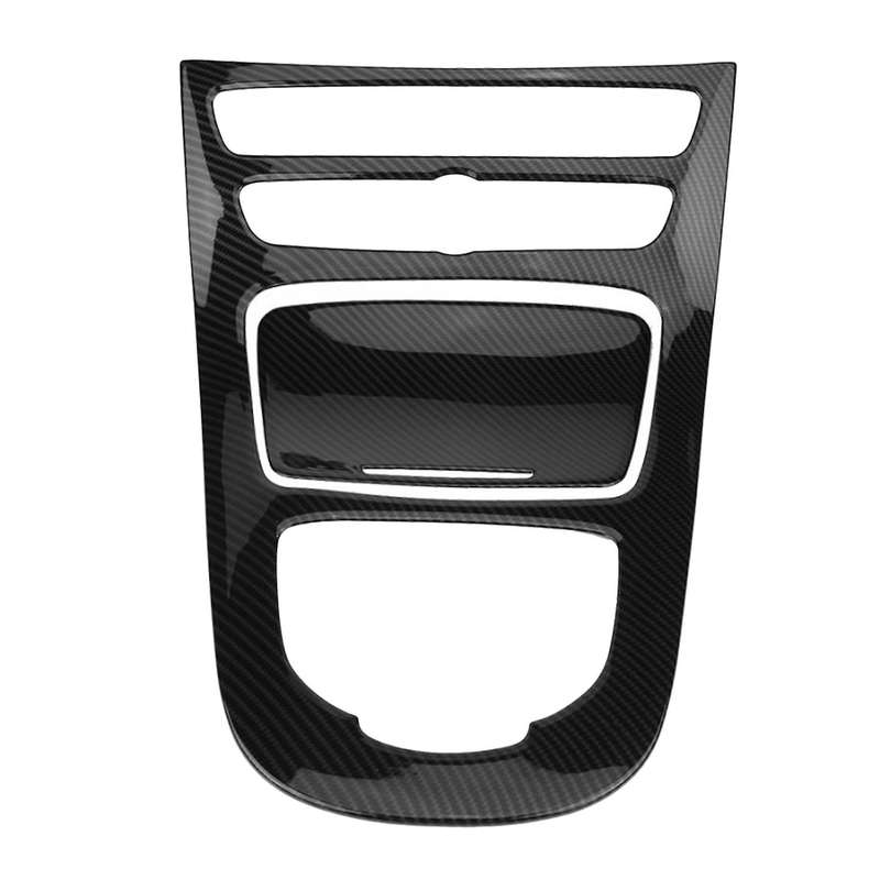 for E Class W213 2016 2017 2018 Carbon Fiber Center Control Gear Shift Panel Decorative Trim Cover