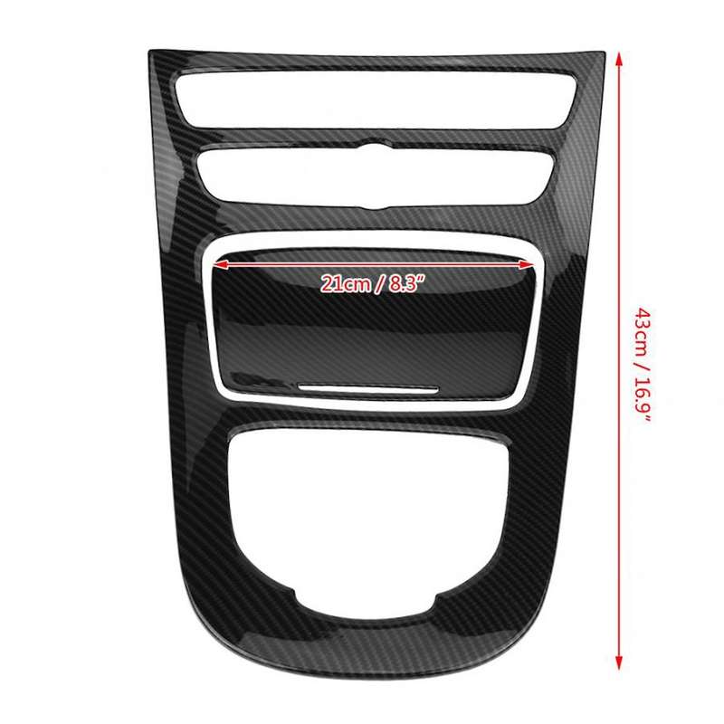 for E Class W213 2016 2017 2018 Carbon Fiber Center Control Gear Shift Panel Decorative Trim Cover