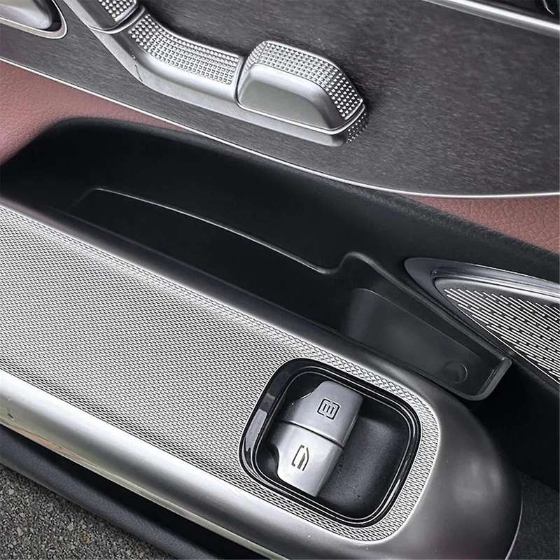for E Class W214 2024 Car Door Storage Box Organizer Tray Door Handle Pocket Insert ,Rear Door