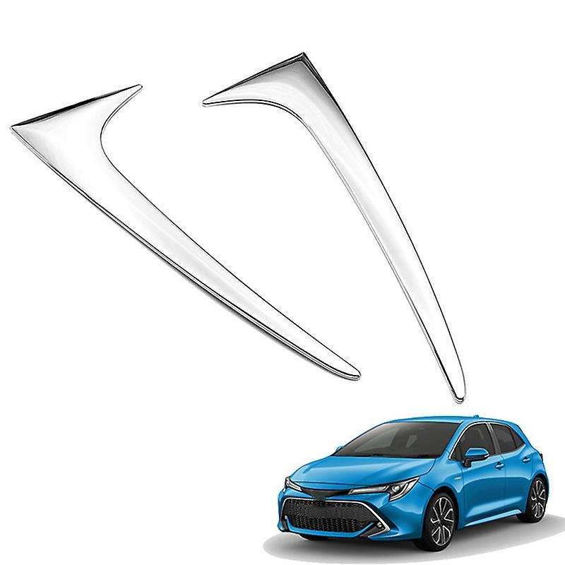 for E210 2019-2020 Hatchback ABS Chrome Rear Tail Spoiler Window Side Triple-cornered Cover Trim