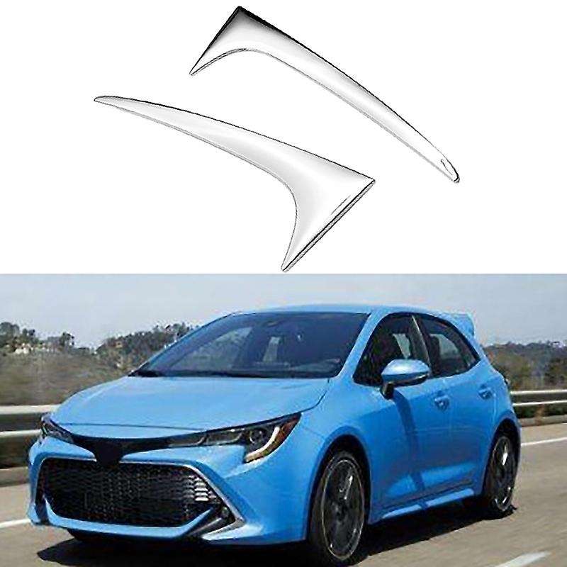 for E210 2019-2020 Hatchback ABS Chrome Rear Tail Spoiler Window Side Triple-cornered Cover Trim