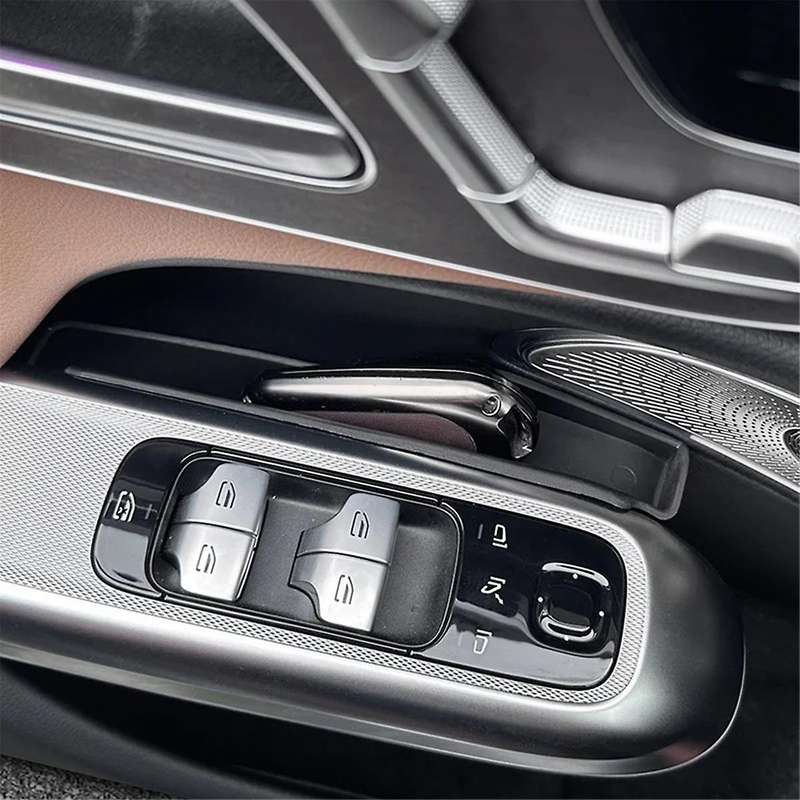 for E Class W214 2024 Car Door Storage Box Organizer Tray Door Handle Pocket Insert ,Front Door