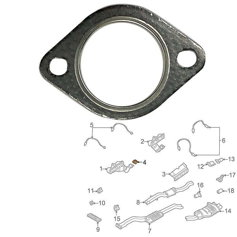 for E36 E39 E46 E53 E70 E83 E85 Exhaust Manifold Gasket 18107502346 Set of 2