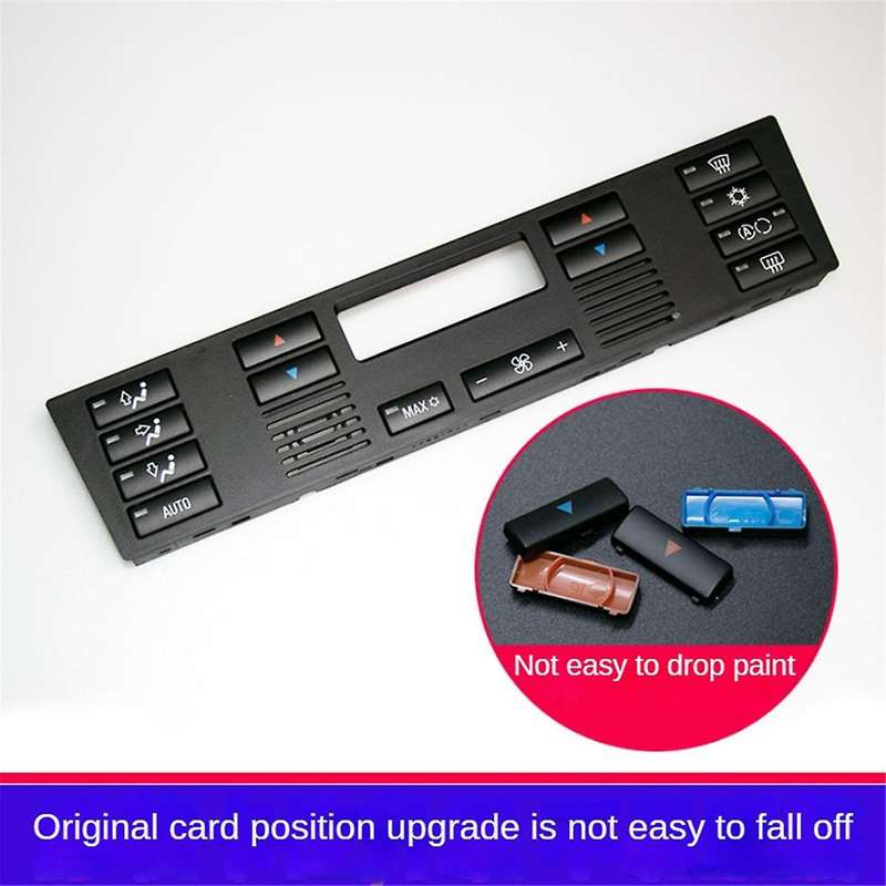for E39 E53 525I 530I 540I M5 X5 14 Button Key Cover Car Air Conditioner A/C Control Panel Switch 6