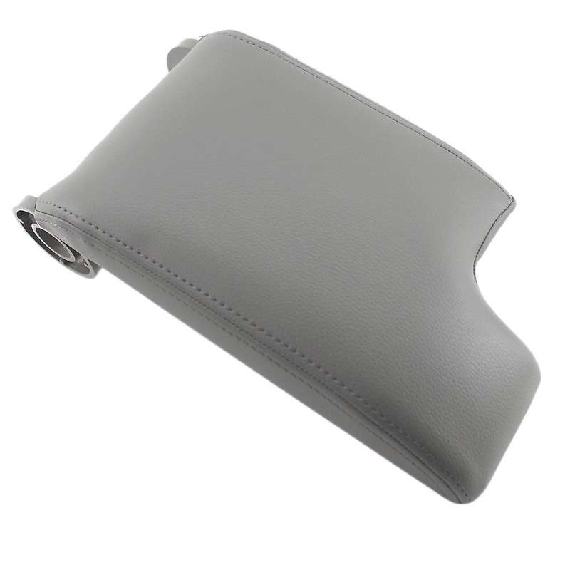 for E46 3 Series 1998-2006 Leather Armrest Cover Center Console Lid Gray