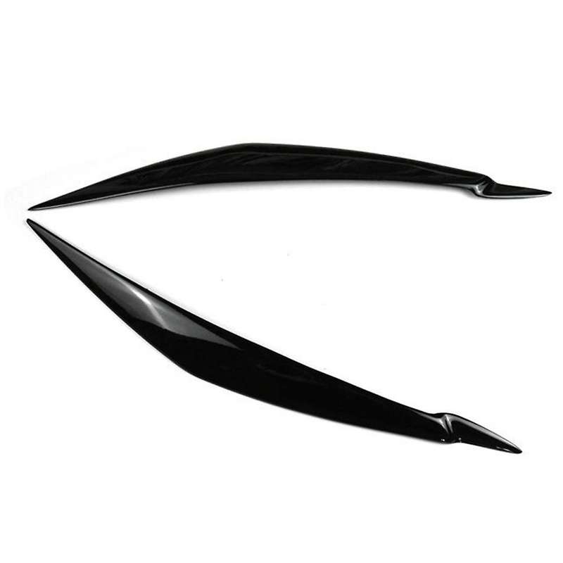 for E71 X6 2008-2015 E70 X5m 2006-2013 Car Gloss Black Headlights Eyebrow Eyelid Trim Cover Sticker