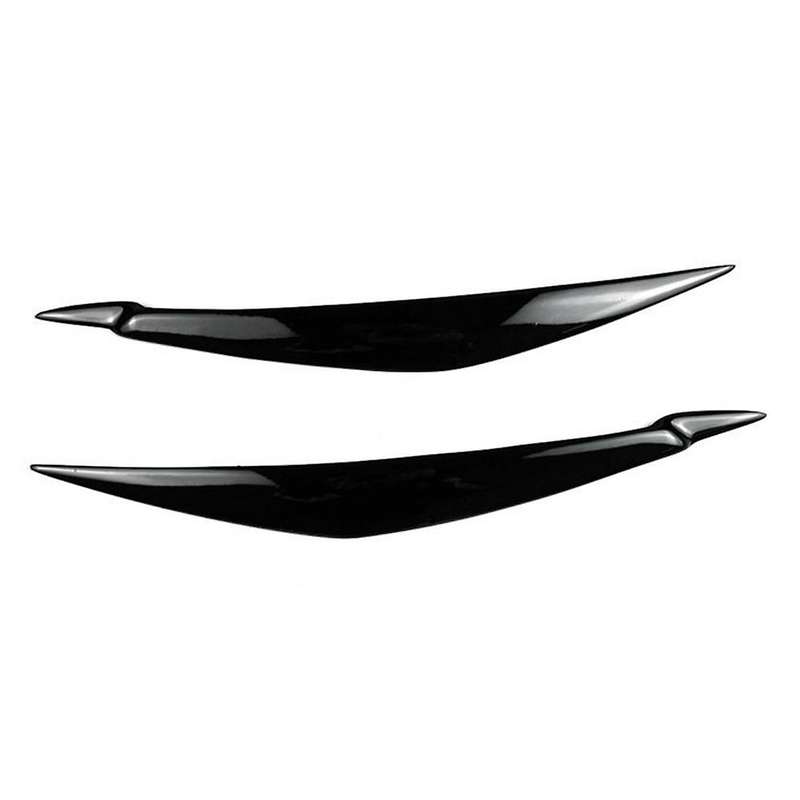 for E71 X6 2008-2015 E70 X5m 2006-2013 Car Gloss Black Headlights Eyebrow Eyelid Trim Cover Sticker