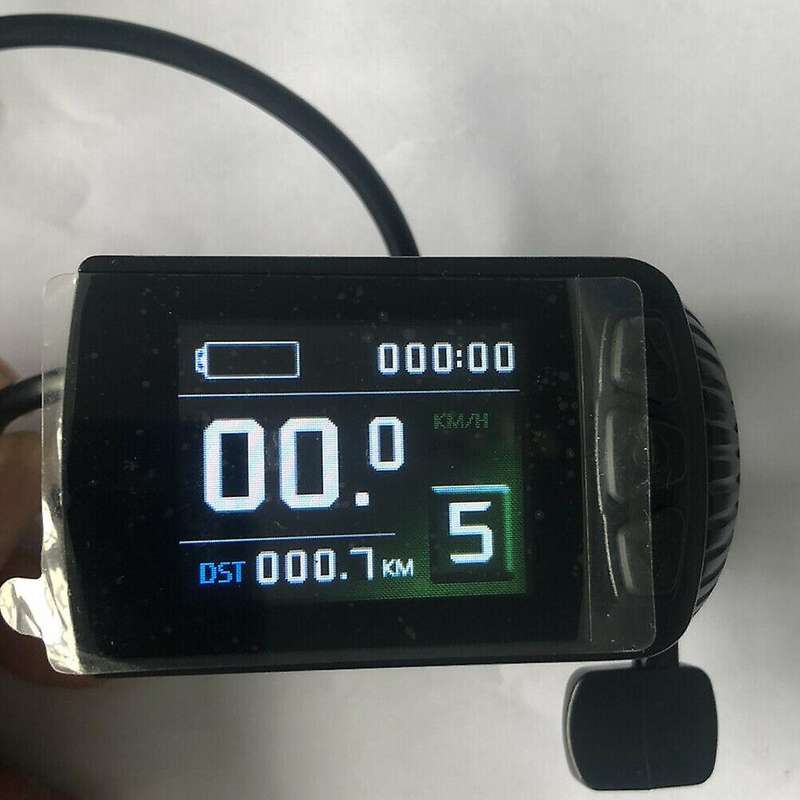 for Ebike Display 24-48V LCD9R Finger Pull Accelerator Instrument Set SM Interface Speedometer for K