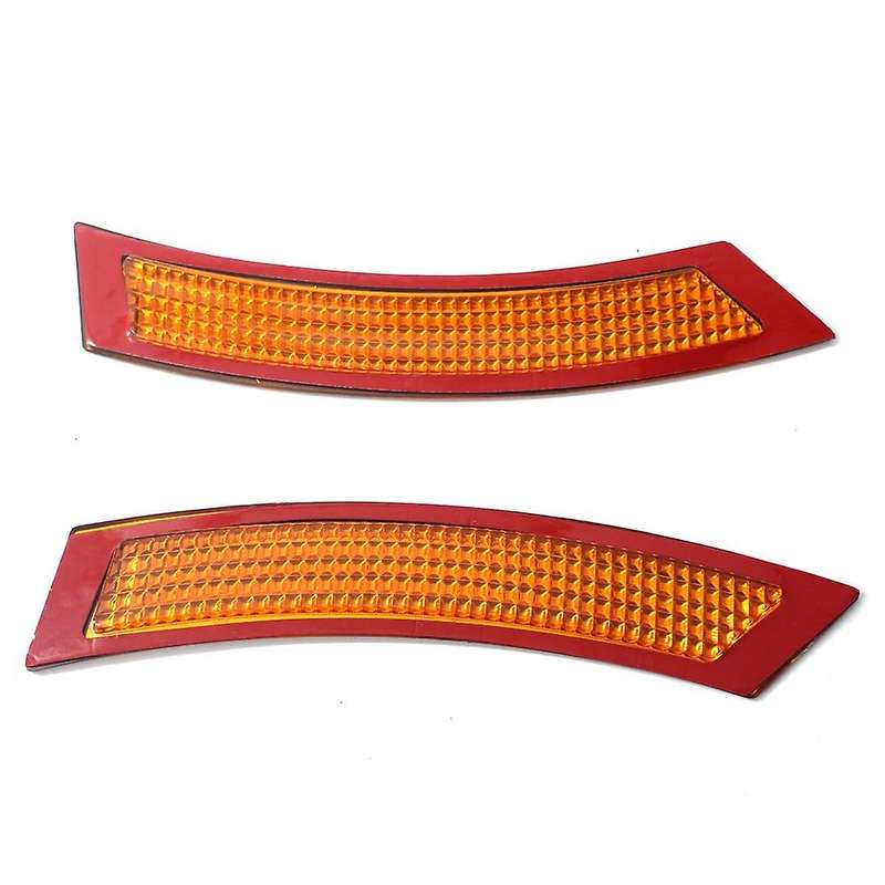 for  E92/E93 3-Series 07-13 Coupe/Convertible Front Bumper Reflectors - Red+Yellow