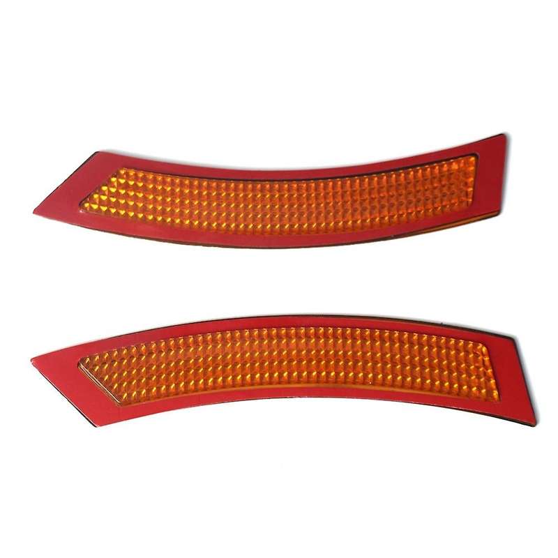 for  E92/E93 3-Series 07-13 Coupe/Convertible Front Bumper Reflectors - Red+Yellow
