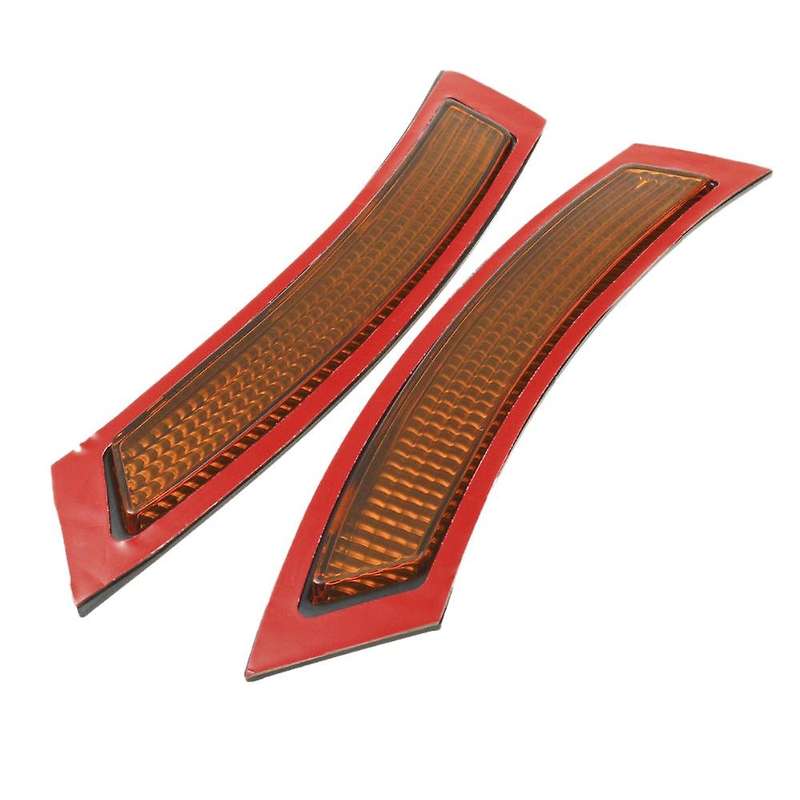 for  E92/E93 3-Series 07-13 Coupe/Convertible Front Bumper Reflectors - Red+Yellow