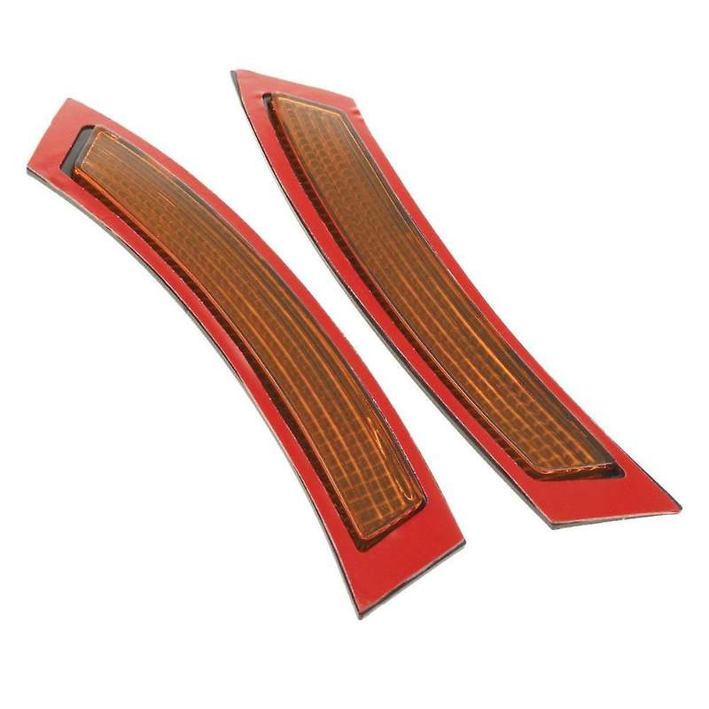 for  E92/E93 3-Series 07-13 Coupe/Convertible Front Bumper Reflectors - Red+Yellow