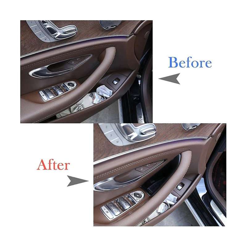 for E-class W213 2016-2021 Lhd Car Front Door Armrest Handle Holder Storage Box Insert Accessories