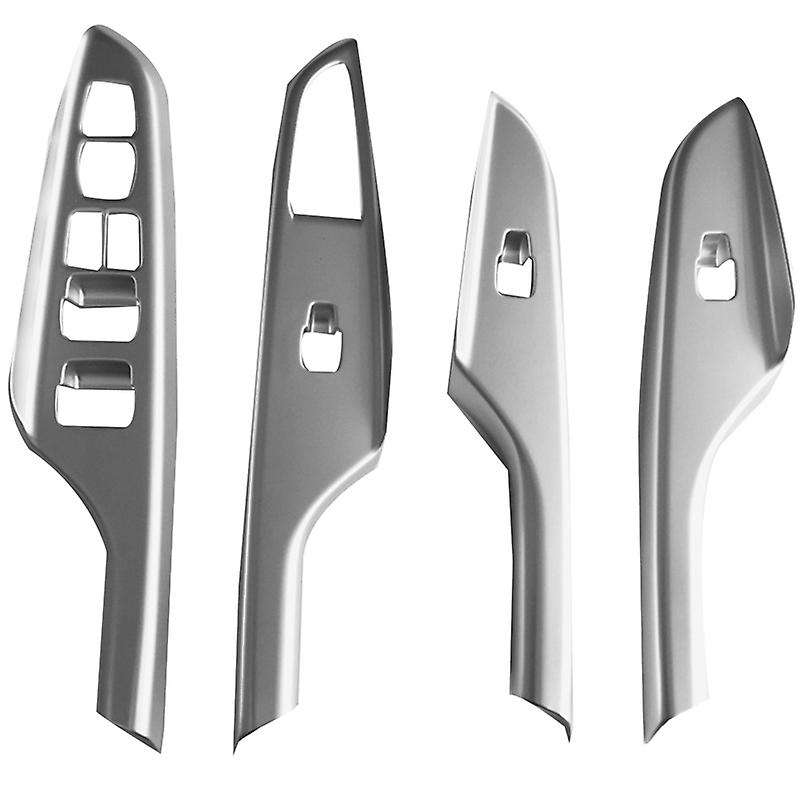 for Encino 2018-2021 Silver Window Lift Switch Button Panel Cover Trim Interior Door Armrest Decorat
