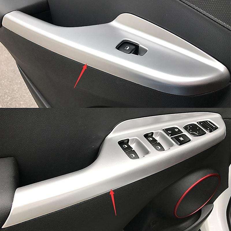 for Encino 2018-2021 Silver Window Lift Switch Button Panel Cover Trim Interior Door Armrest Decorat