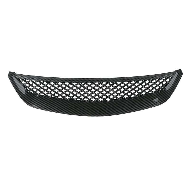 for EM2 ES1 JDM Carbon Fiber Front Bumper Hood Mesh Grille Grill