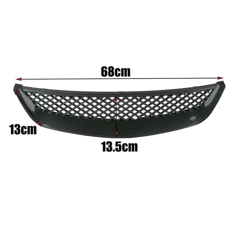 for EM2 ES1 JDM Carbon Fiber Front Bumper Hood Mesh Grille Grill