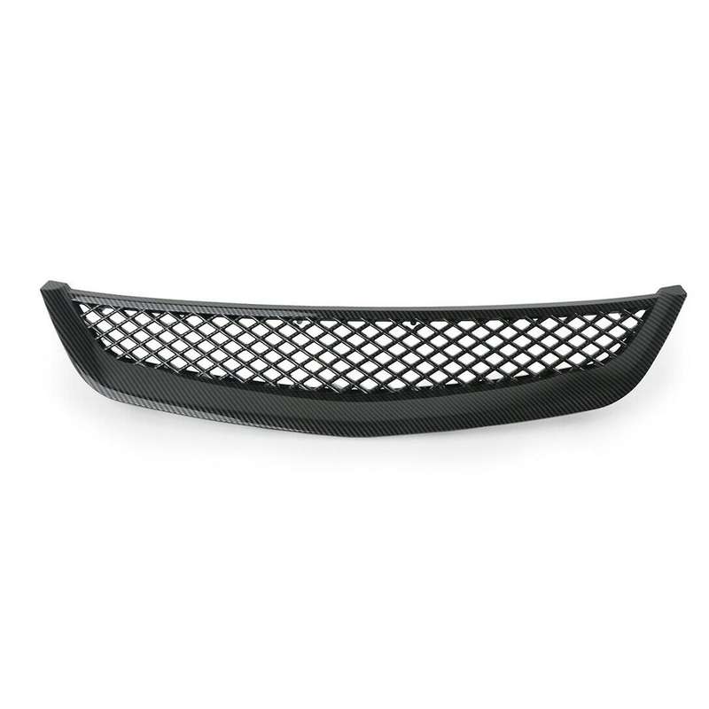 for EM2 ES1 JDM Carbon Fiber Front Bumper Hood Mesh Grille Grill