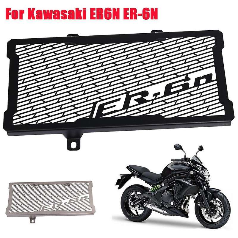 for ER6N ER-6N 2006 - 2016 Motorcycle Radiator Grille Guard Protector Grill Water Tank Net Cover Bla
