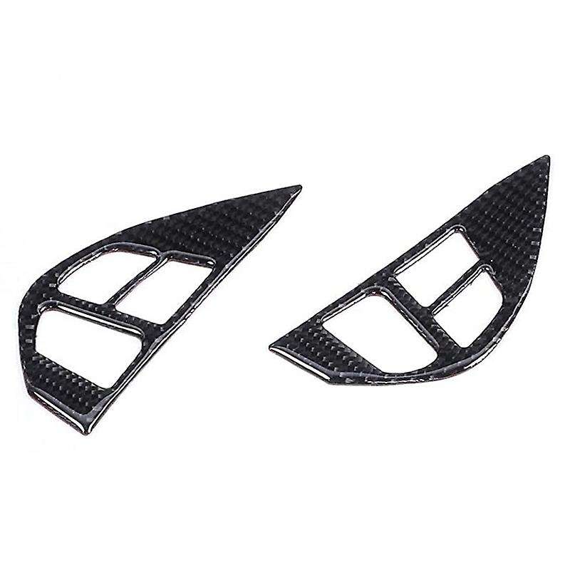 for ES DE 2008-2015 Carbon Fiber Steering Wheel Switch Button Sticker Cover Trim Car Accessories