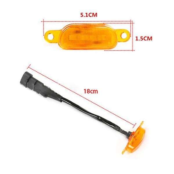 for Escalade 2012-2015 4Pcs Yellow Grille LED Light Style Grille Trim Car Stlying Car Accessories