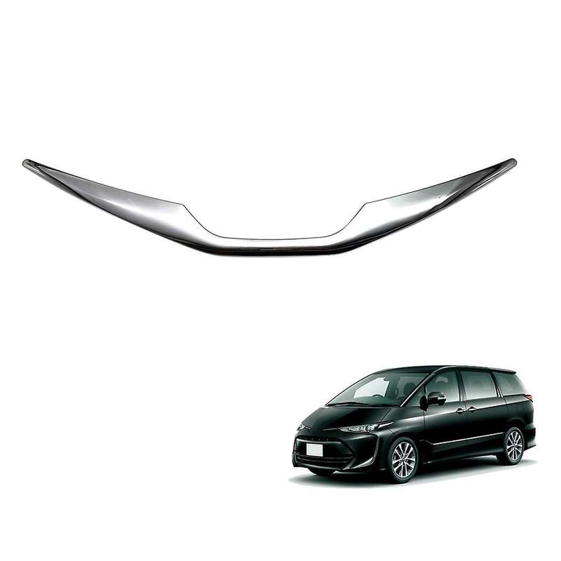 for Estima 2016-2022 Chrome Front Hood Bonnet Grill Grille Bumper Lip Mesh Moulding Strips Cover Tri