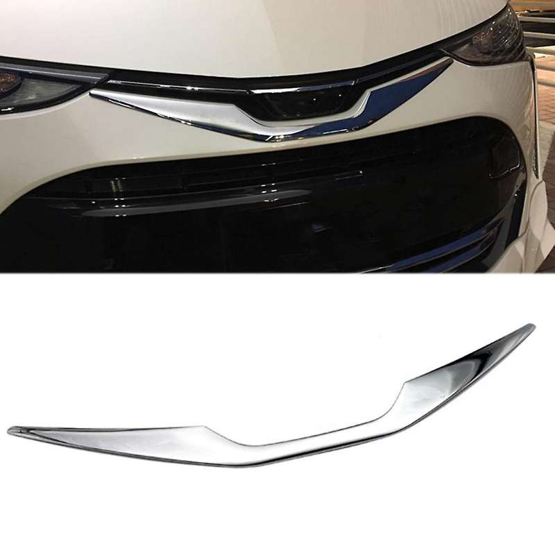for Estima 2016-2022 Chrome Front Hood Bonnet Grill Grille Bumper Lip Mesh Moulding Strips Cover Tri