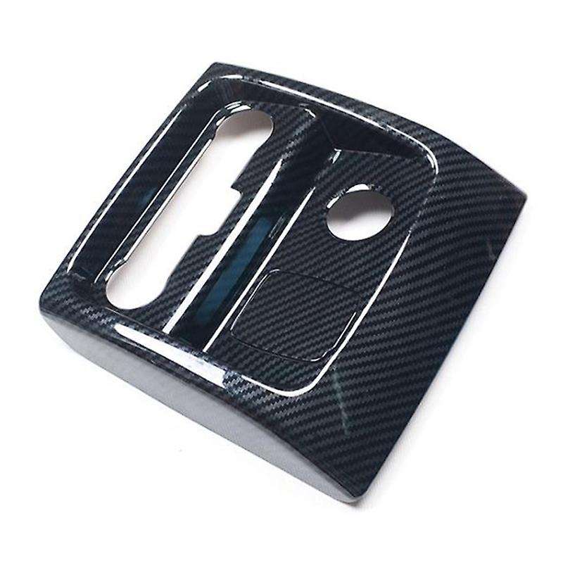 for Everest Endeavor 2015+ Carbon Fiber Rear Air Conditioner Outlet Cover Trim Frame Decorator Acces