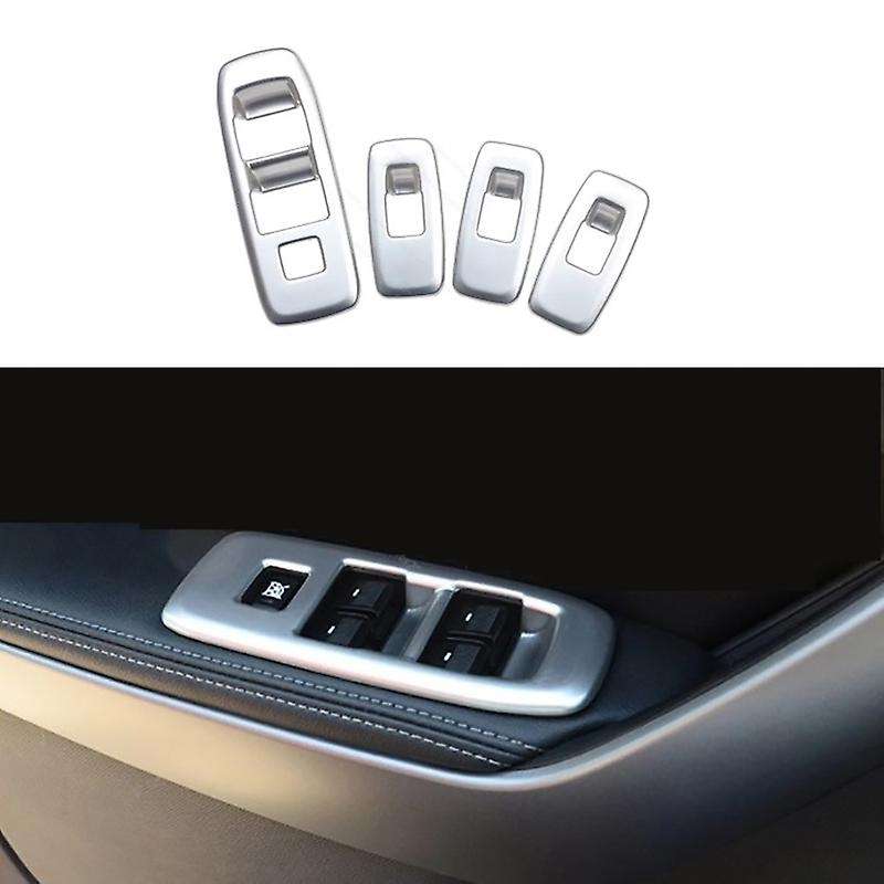 for Everest Endeavor 2015+ Car Door Window Lift Switch Panel Cover Trim Frame Decorator Sticker Acce