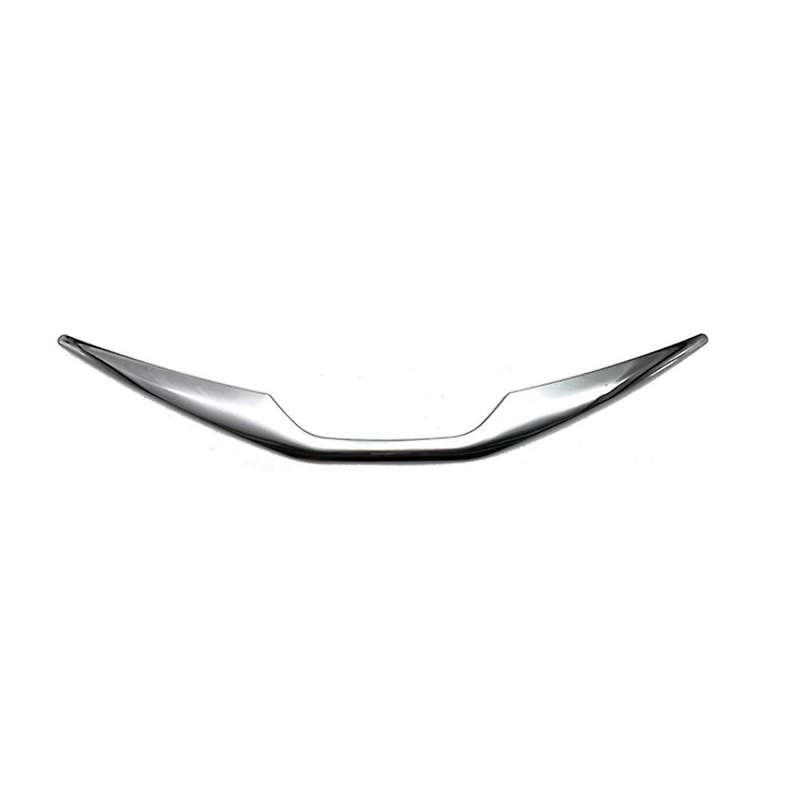for Estima Chrome Silver Front Bumper Logo Mesh Center Grille Grill Moulding Strips Cover Trim