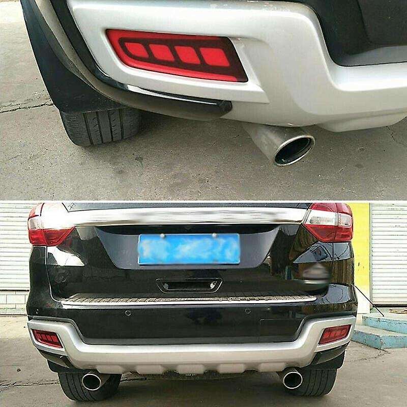 for Everest 2016 - 2018 with 2 Function Rear Bumper Reflector Red LED Foglight/Brake Tail Lights wit