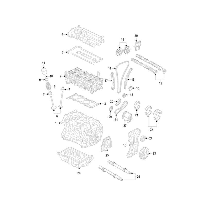 for Evoque Intake Camshaft Timing Gear Lr095897, Lr085467, Lr083920, Lr050849, Lr024999