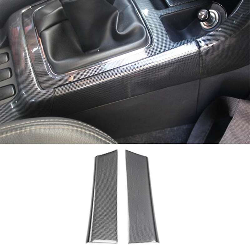 for EX 2010-2016 Car Central Control Side Gear Shifter Panel Cover Trim Accessories ,ABS Carbon Fibe