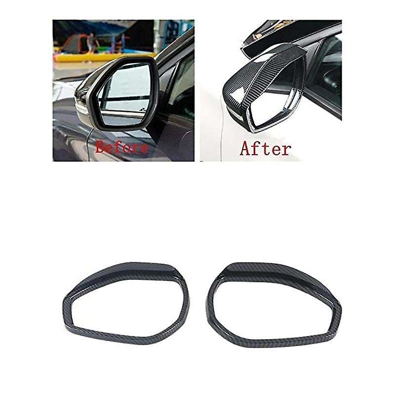 for Explorer 2020 Car Rearview Mirror Rain Eyebrow Deflector Blades Rear View Mirror Frame Decoratio