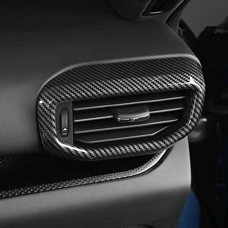 for Explorer 2020 Carbon Fiber Car Left Right Side Air Conditioner Outlet AC Vent Cover Trim Frame A