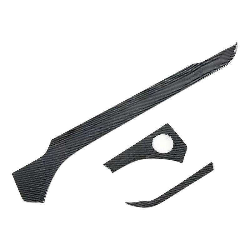 for Explorer 2020 3PCS Carbon Fiber ABS Car Dashboard Trim Console Panel Molding Cover